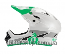 Шлем фулл COMP BOLT HELMET GRAY/GREEN S (CE)