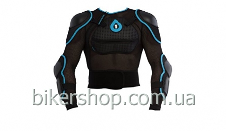 Захист тіла SixSixOne COMP Pressure suit BLACK/CYAN L