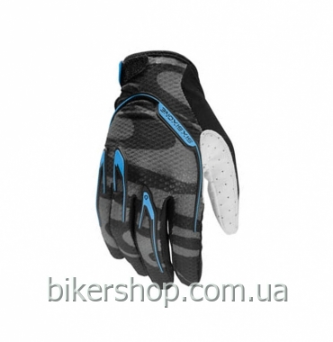 Рукавички SixSixOne RECON GLOVE CAMBER BLACK/CYAN S (8)