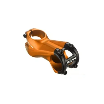 Vinos funn stryge stem 5˚o35 , 5° rise, steer 1 1 8 bead blast orange w mirror polish 100mm o35mm