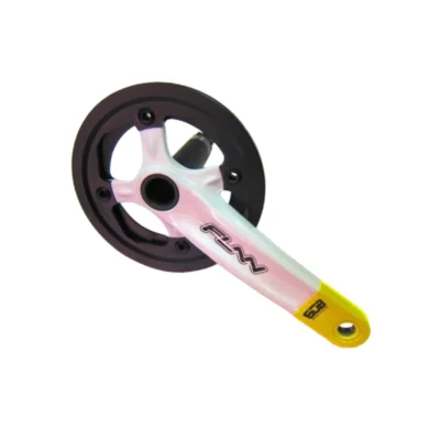 Shatuni funn arrow bob single chainring 32al al.guard white yellow