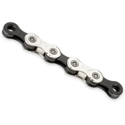Lancyug kmc x11 silverblack 11 shvidkostej 114 lanok sribnijchornij + zamok