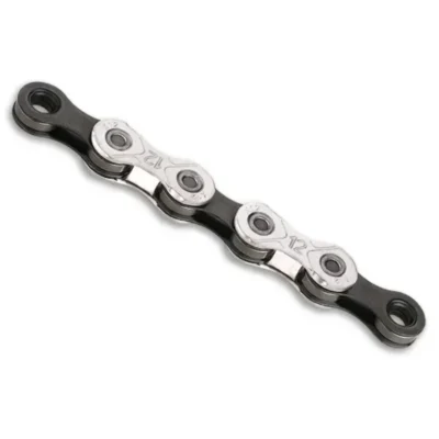 Lancyug kmc x12 silverblack 12 shvidkostej 126 lanok sribnijchornij + zamok
