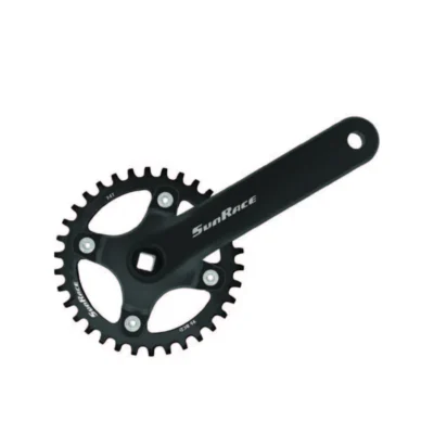 Komplekt shatuniv sunrace fcm93u pid kvadrat, 170 mm, 32t, 96bcd, alyuminiyeva zirka, na 11 10 9shv., chornij