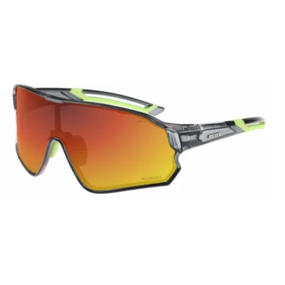 Okulyari relax artan chorni kristalni, linza smoke (polarized tac 1,1 mm), black red revo , kat. 3