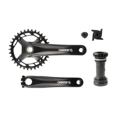 Shatuni onride solo pro 1110, hollowtech, 170 mm, 34t, bcd 104 mm, na 11 10 9 shv., z karetkoyu, chornij